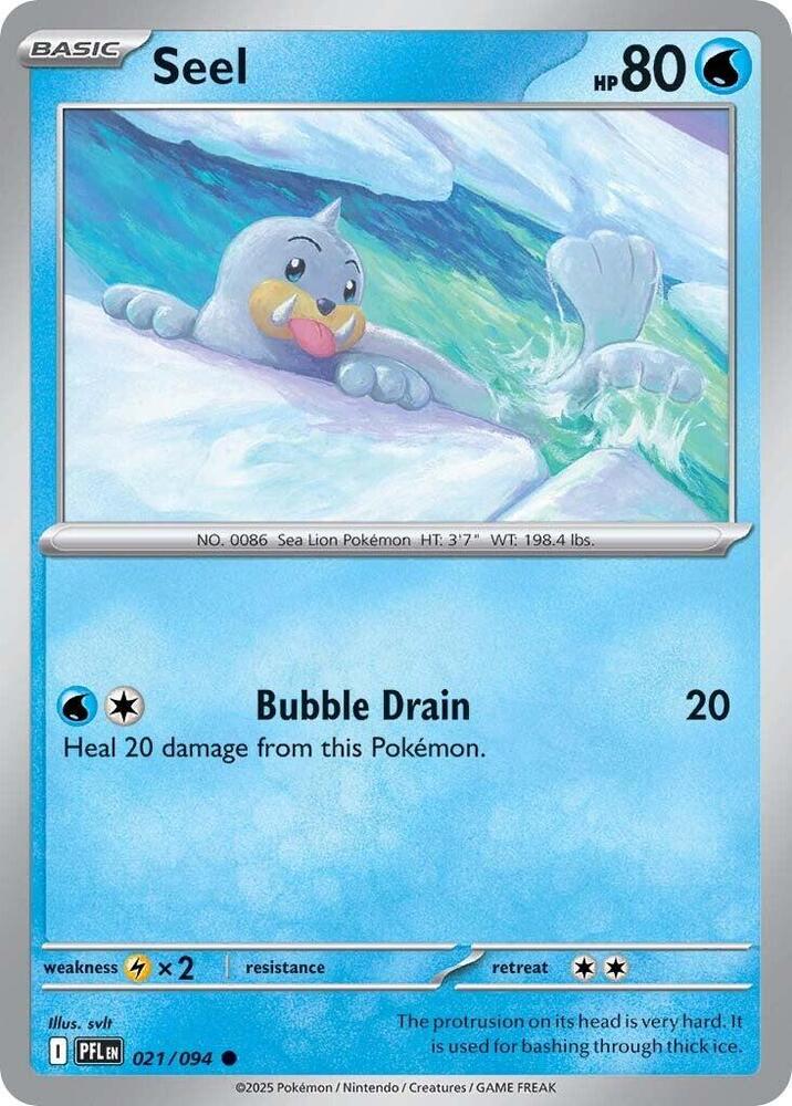 Seel 021/094 card from ME02: Phantasmal Flames