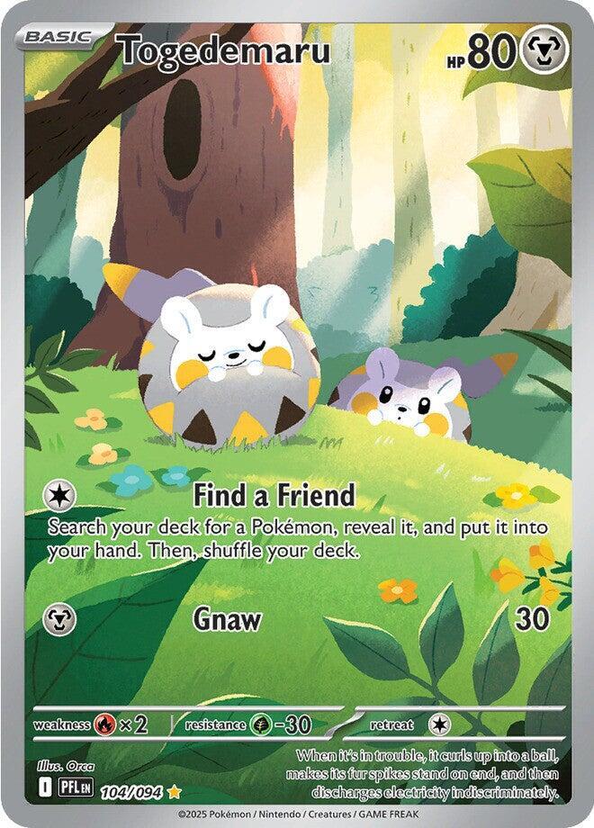 Togedemaru 104/094 card from ME02: Phantasmal Flames