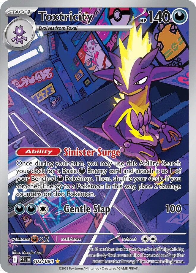 Toxtricity 103/094 card from ME02: Phantasmal Flames