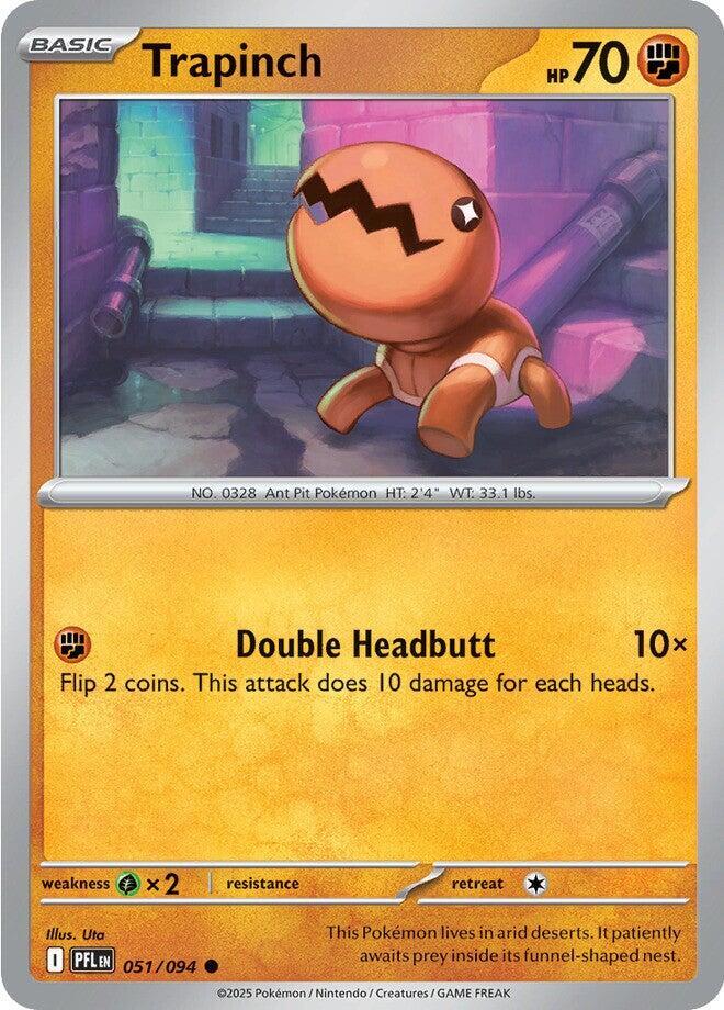Trapinch 051/094 card from ME02: Phantasmal Flames