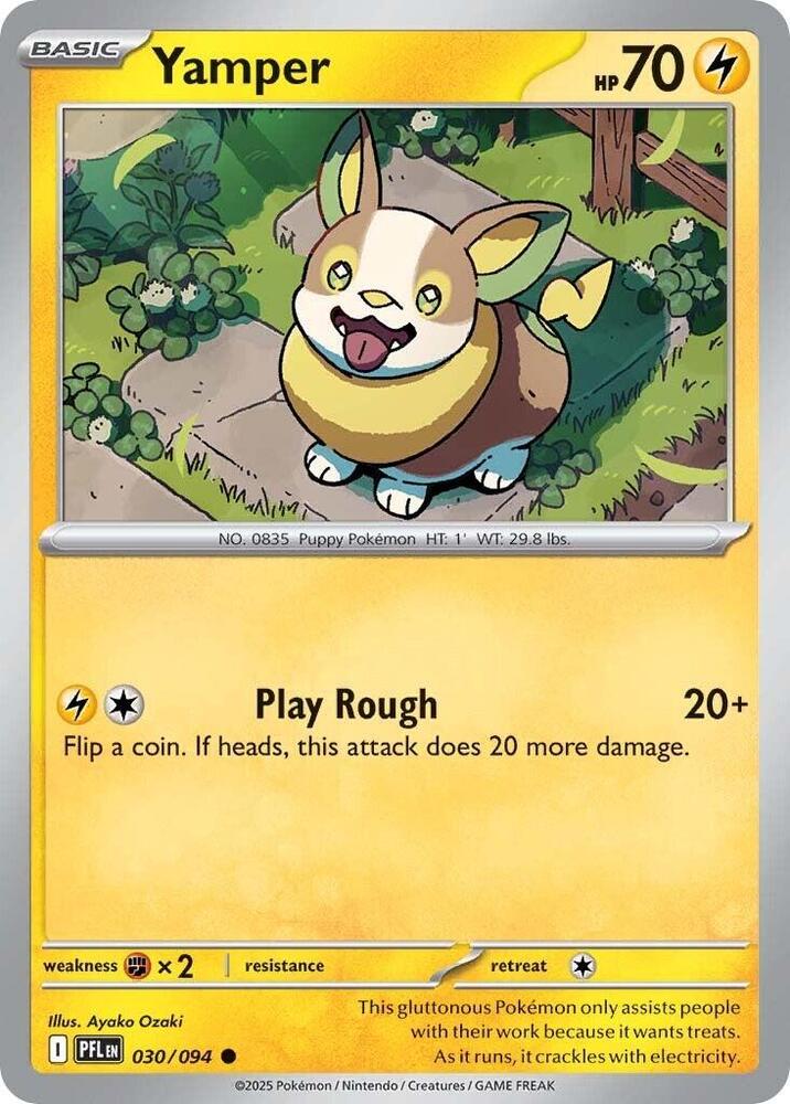 Yamper 030/094 card from ME02: Phantasmal Flames