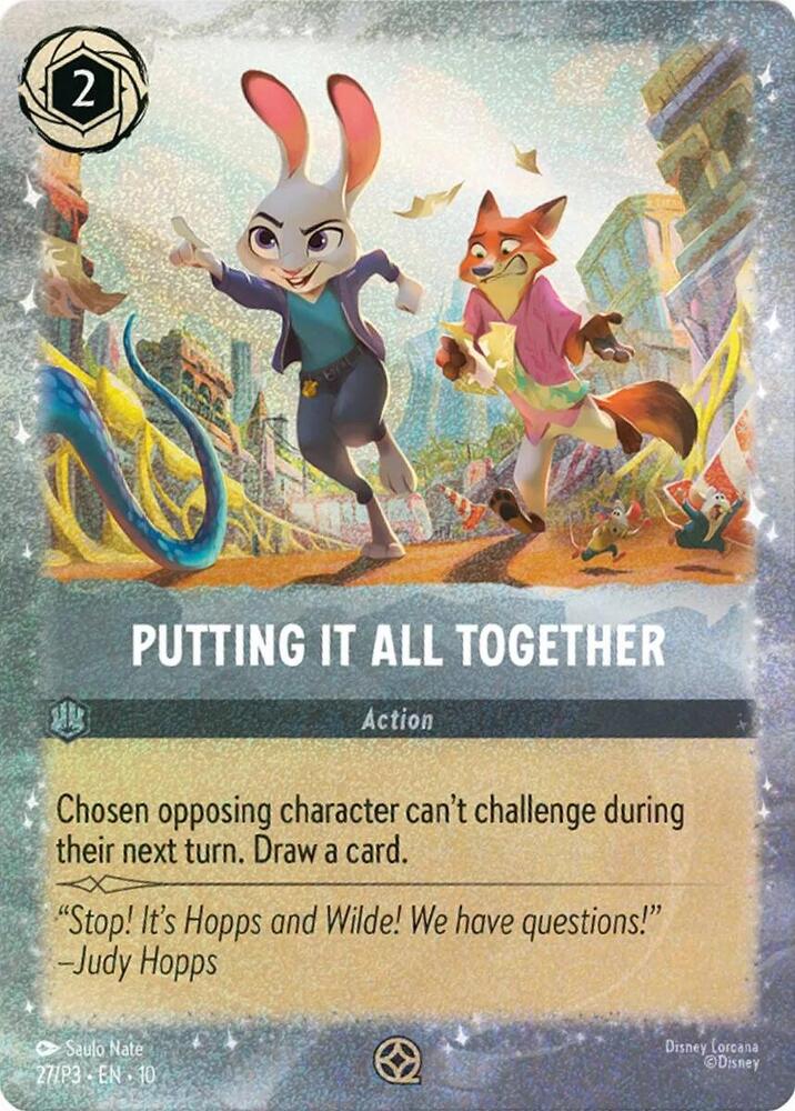 Putting It All Together 27 card from Disney Lorcana Promo Cards
