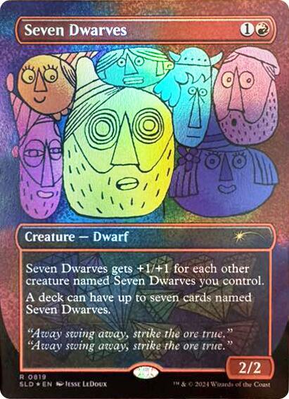 Seven Dwarves 819 card from Secret Lair Drop Series