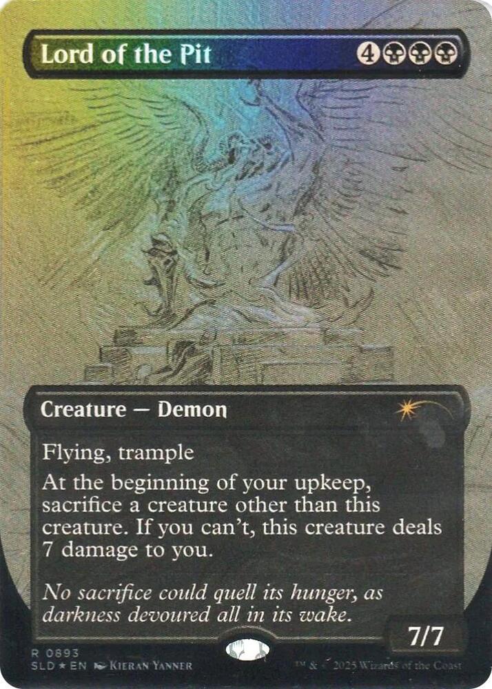 Lord of the Pit (Sketch Showcase) (Rainbow Foil) 893 card from Secret Lair Drop Series