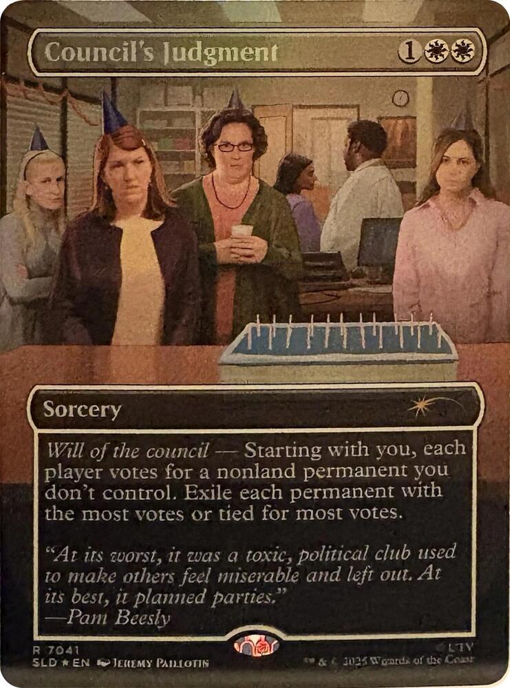 Council's Judgment 7041 card from Secret Lair Drop Series