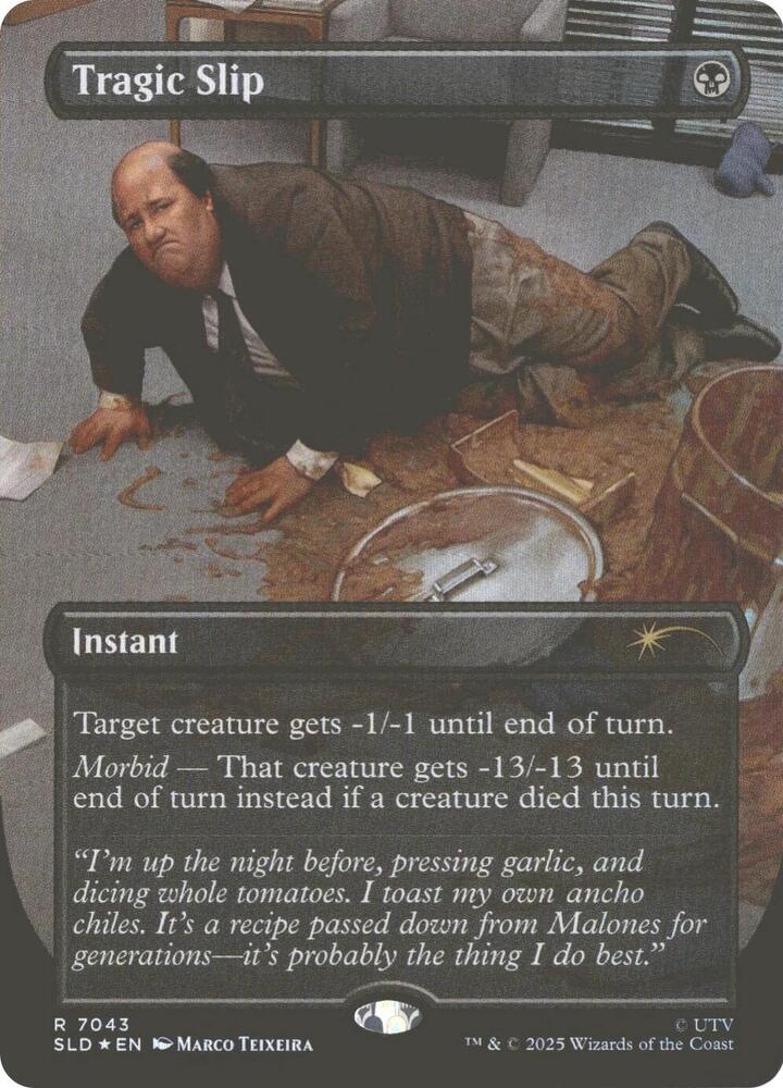 Tragic Slip 7043 card from Secret Lair Drop Series
