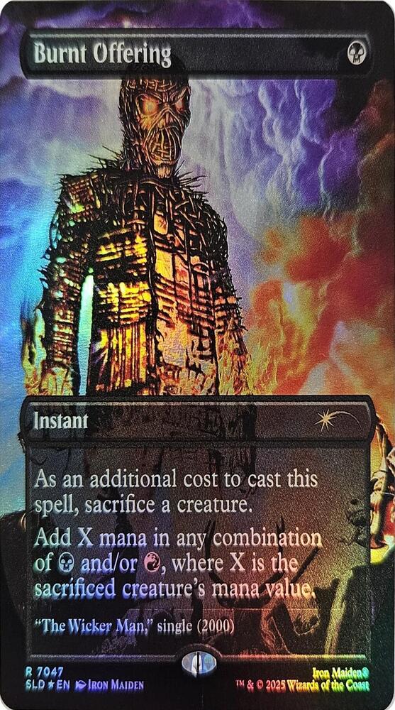 Burnt Offering (Rainbow Foil) 7047 card from Secret Lair Drop Series