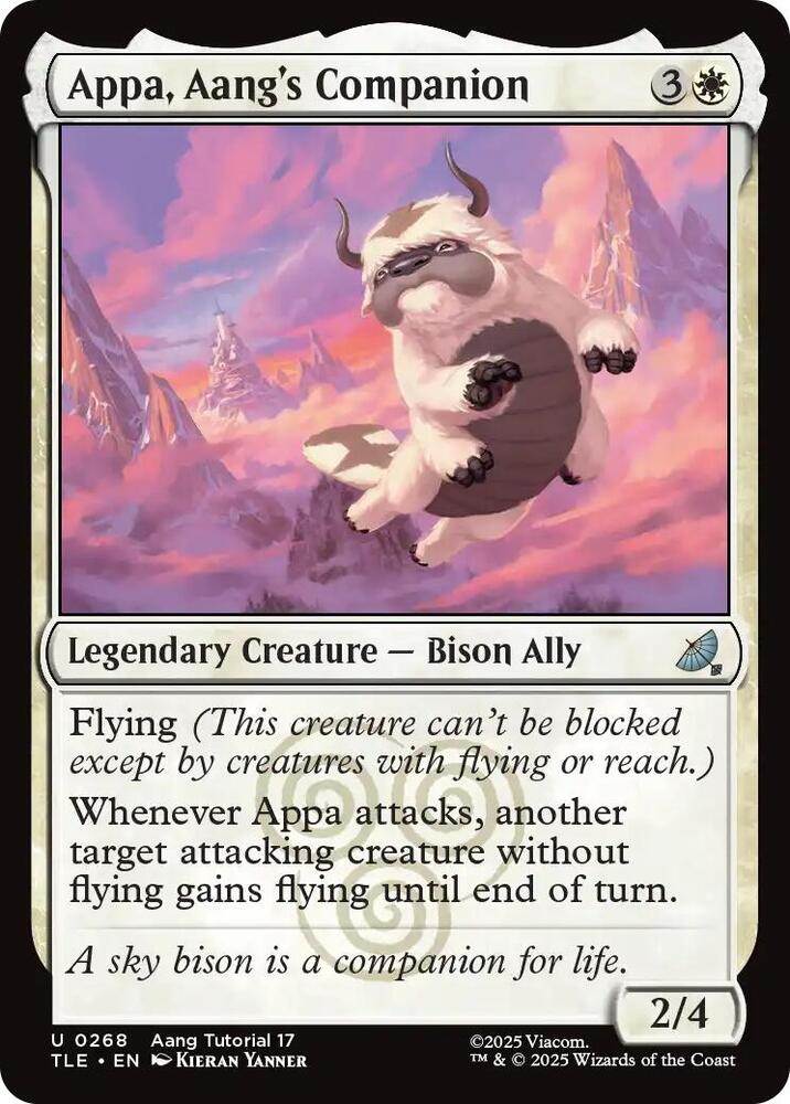 Appa, Aang's Companion 268 card from Avatar: The Last Airbender: Eternal-Legal
