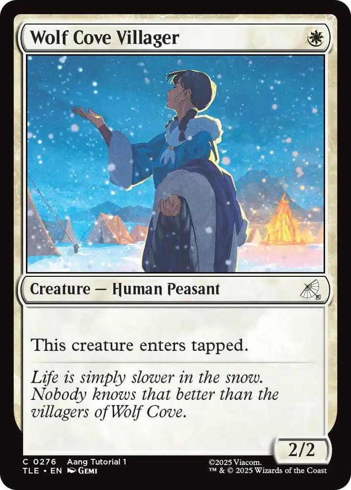 Wolf Cove Villager 276 card from Avatar: The Last Airbender: Eternal-Legal