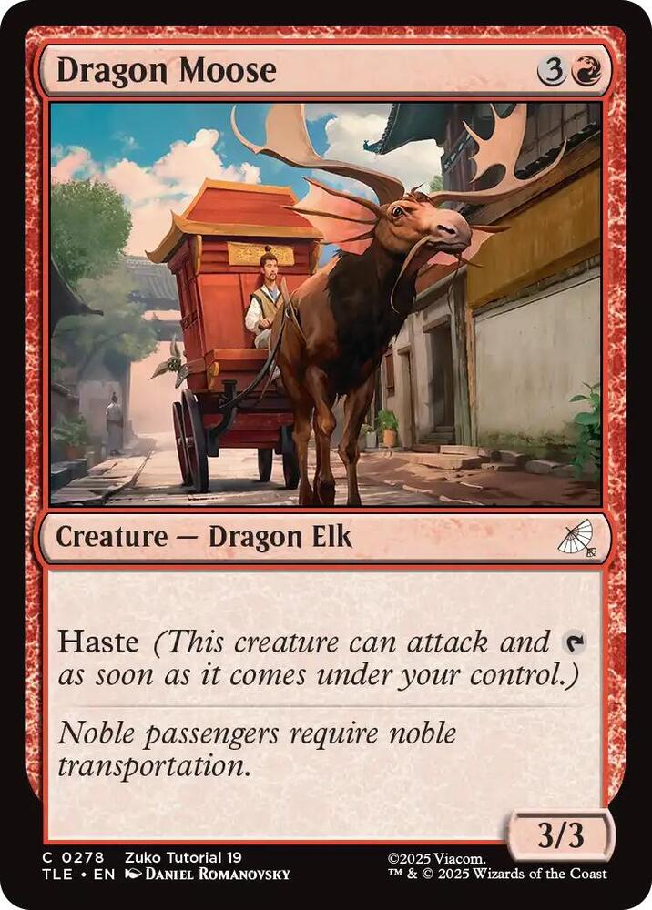 Dragon Moose 278 card from Avatar: The Last Airbender: Eternal-Legal