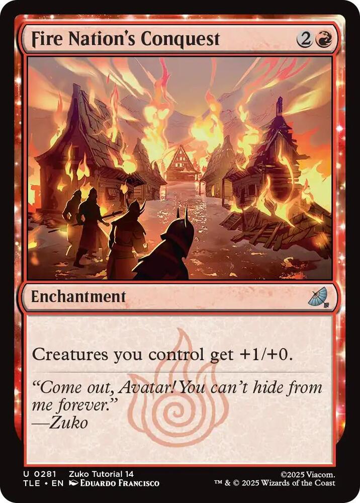 Fire Nation's Conquest 281 card from Avatar: The Last Airbender: Eternal-Legal