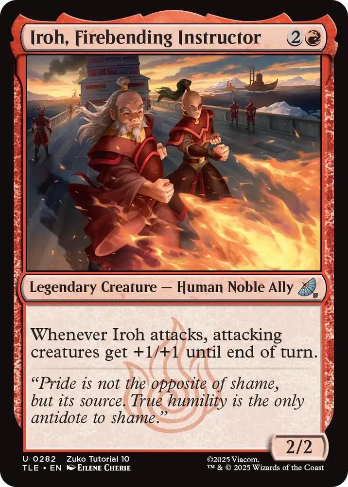 Iroh, Firebending Instructor 282 card from Avatar: The Last Airbender: Eternal-Legal