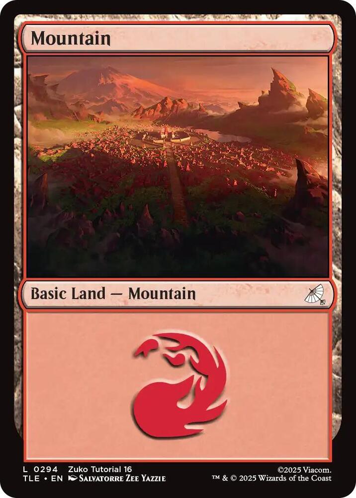 Mountain 294 card from Avatar: The Last Airbender: Eternal-Legal