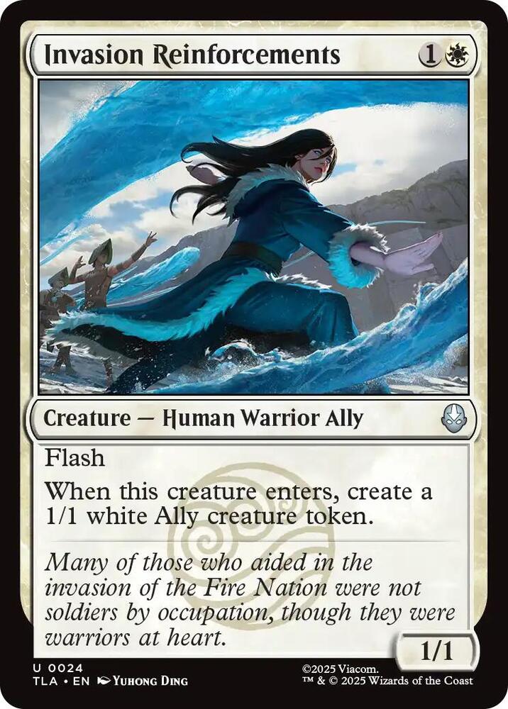 Invasion Reinforcements 24 card from Avatar: The Last Airbender