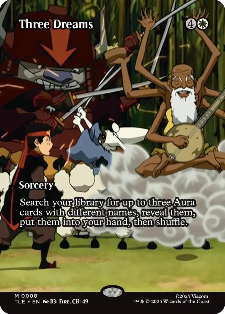 Three Dreams (Borderless) 8 card from Avatar: The Last Airbender: Eternal-Legal