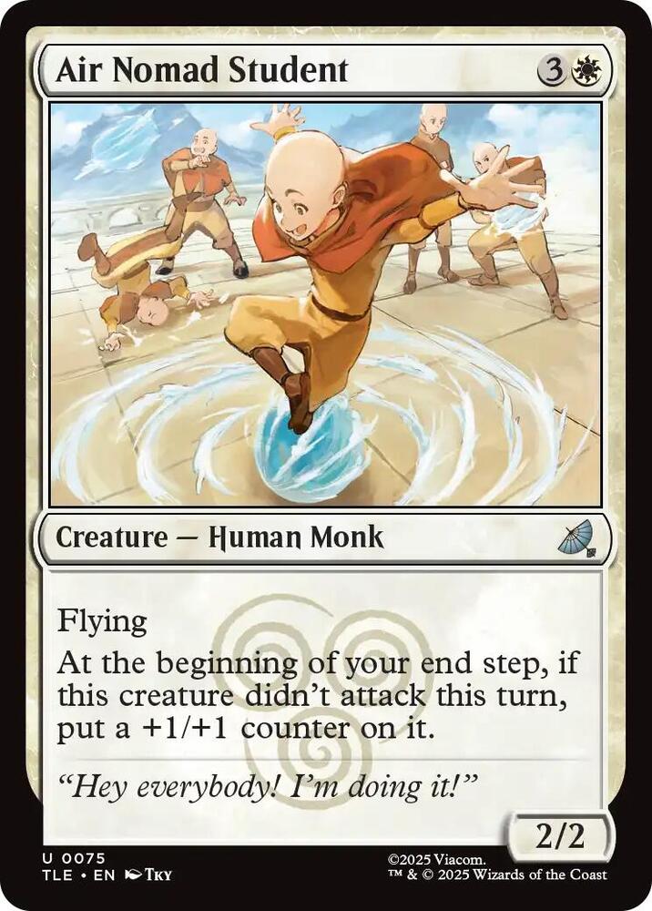 Air Nomad Student 75 card from Avatar: The Last Airbender: Eternal-Legal