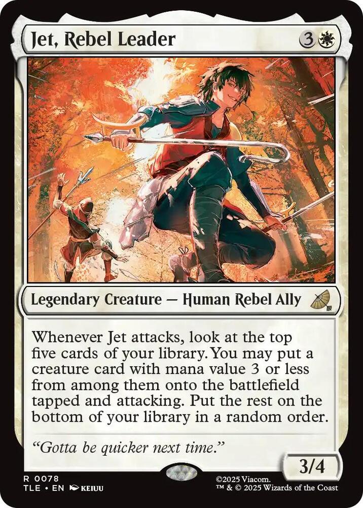 Jet, Rebel Leader 78 card from Avatar: The Last Airbender: Eternal-Legal