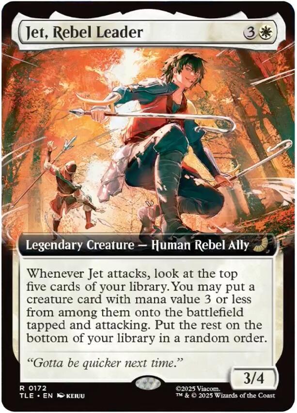 Jet, Rebel Leader (Extended Art) 172 card from Avatar: The Last Airbender: Eternal-Legal