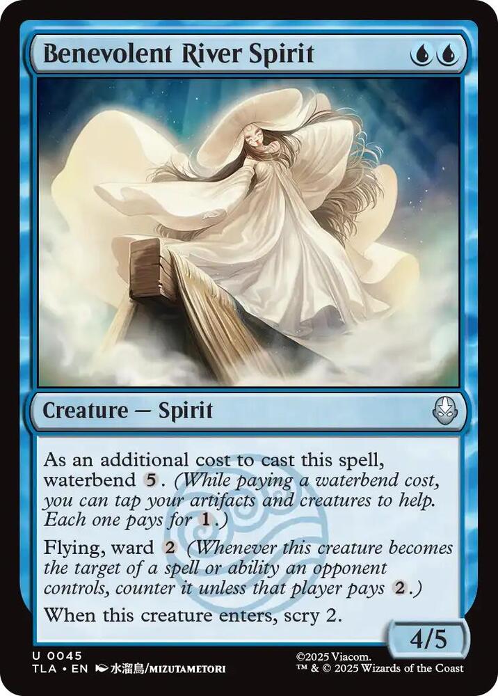 Benevolent River Spirit 45 card from Avatar: The Last Airbender