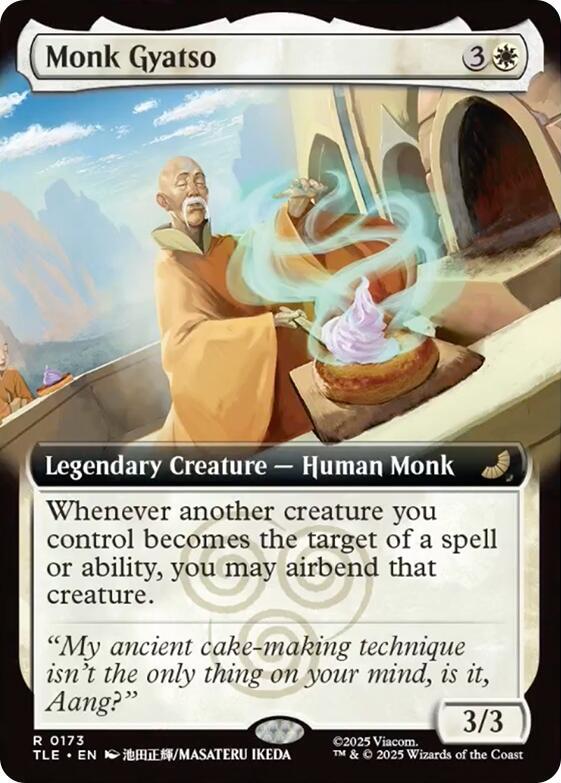 Monk Gyatso (Extended Art) 173 card from Avatar: The Last Airbender: Eternal-Legal