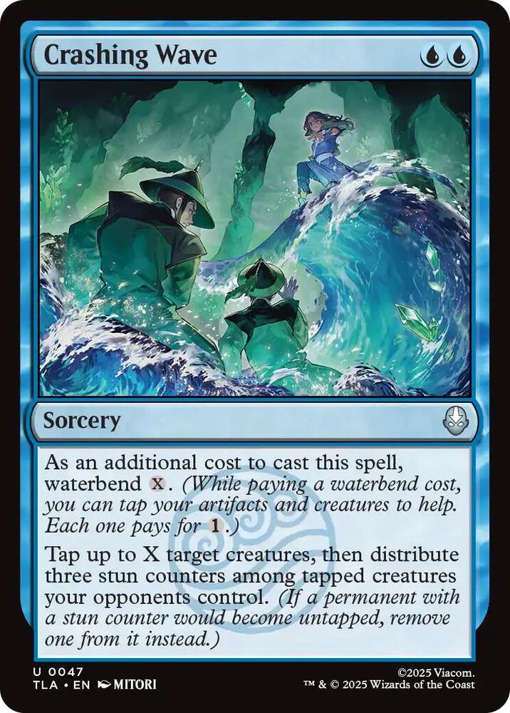 Crashing Wave 47 card from Avatar: The Last Airbender