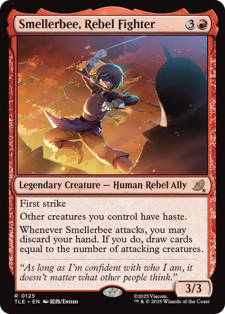 Smellerbee, Rebel Fighter 125 card from Avatar: The Last Airbender: Eternal-Legal