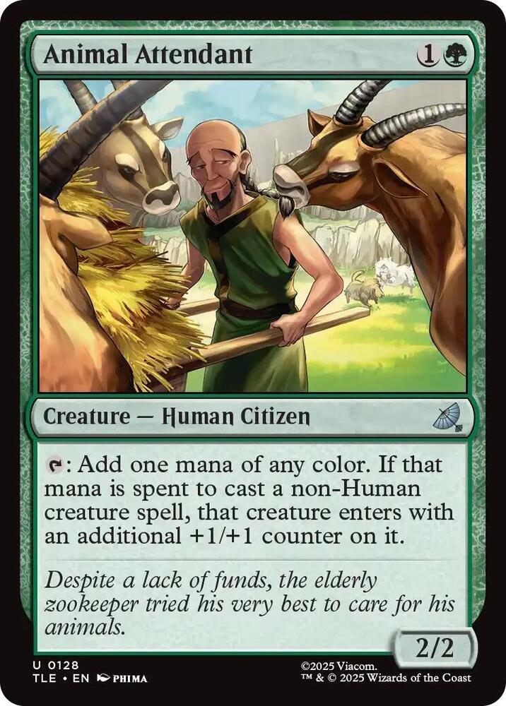 Animal Attendant 128 card from Avatar: The Last Airbender: Eternal-Legal