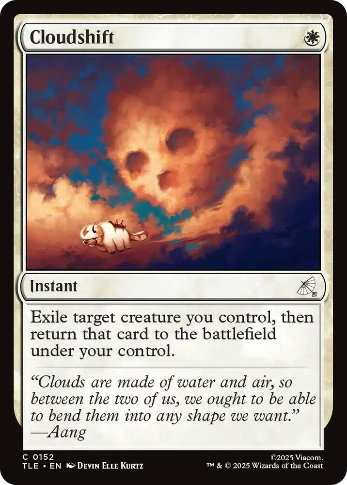 Cloudshift 152 card from Avatar: The Last Airbender: Eternal-Legal