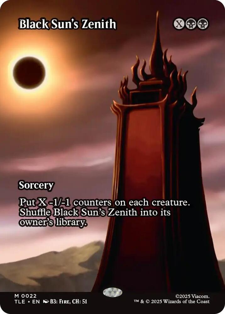 Black Sun's Zenith (Borderless) 22 card from Avatar: The Last Airbender: Eternal-Legal
