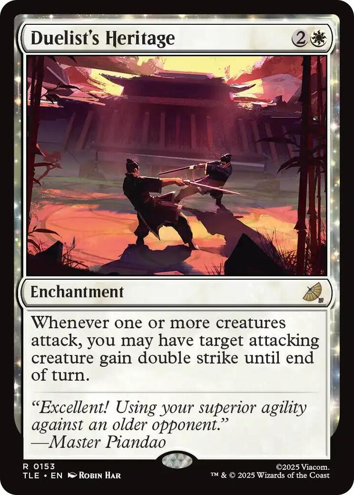 Duelist's Heritage 153 card from Avatar: The Last Airbender: Eternal-Legal
