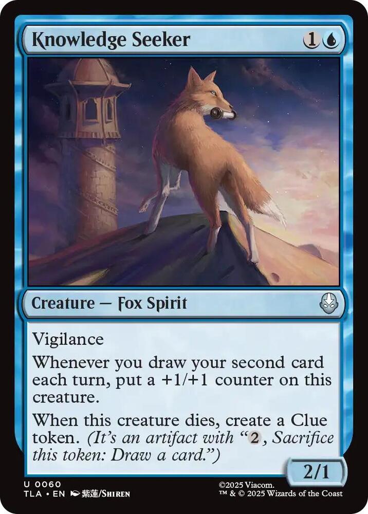 Knowledge Seeker 60 card from Avatar: The Last Airbender