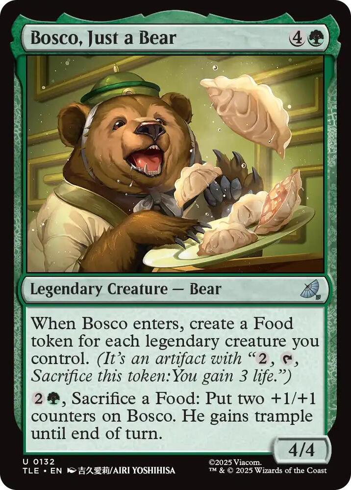 Bosco, Just a Bear 132 card from Avatar: The Last Airbender: Eternal-Legal