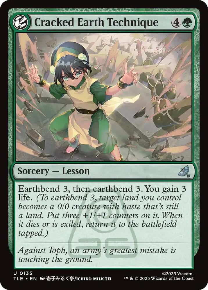 Cracked Earth Technique 135 card from Avatar: The Last Airbender: Eternal-Legal