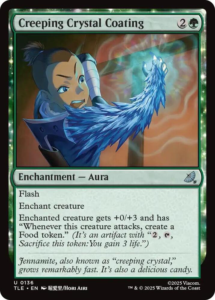 Creeping Crystal Coating 136 card from Avatar: The Last Airbender: Eternal-Legal
