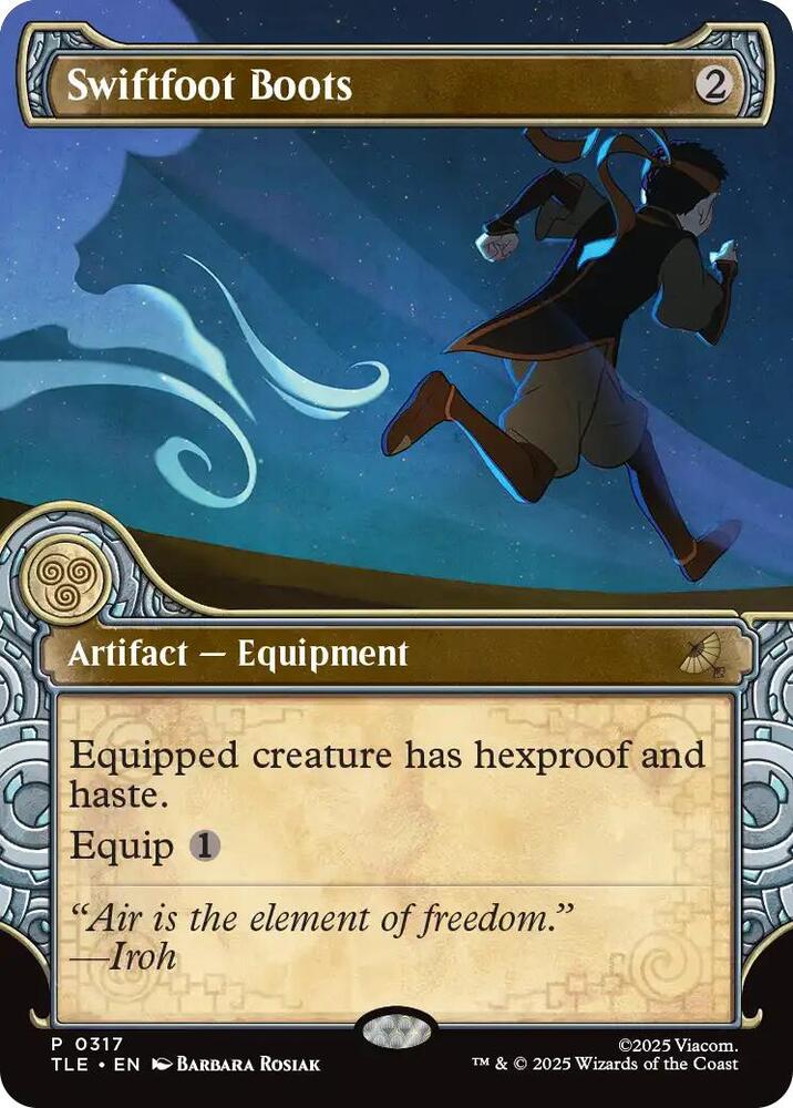 Swiftfoot Boots (Showcase) 317 card from Avatar: The Last Airbender: Eternal-Legal