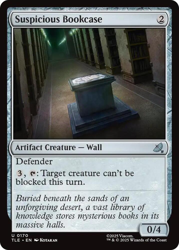 Suspicious Bookcase 170 card from Avatar: The Last Airbender: Eternal-Legal