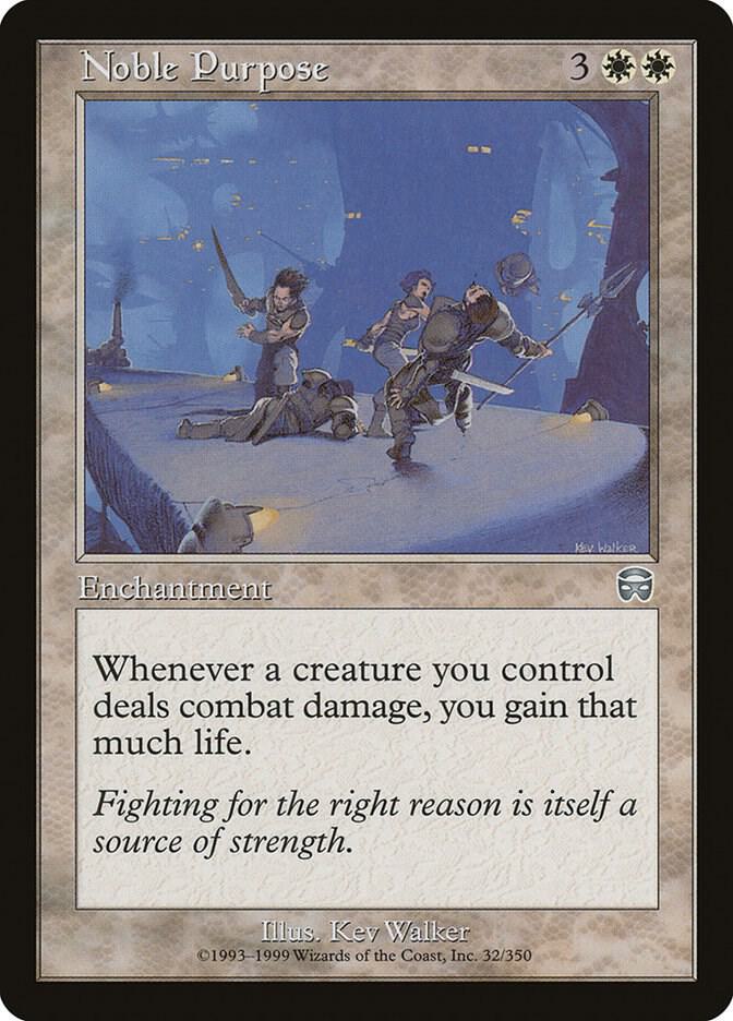 Noble Purpose 32 card from Mercadian Masques