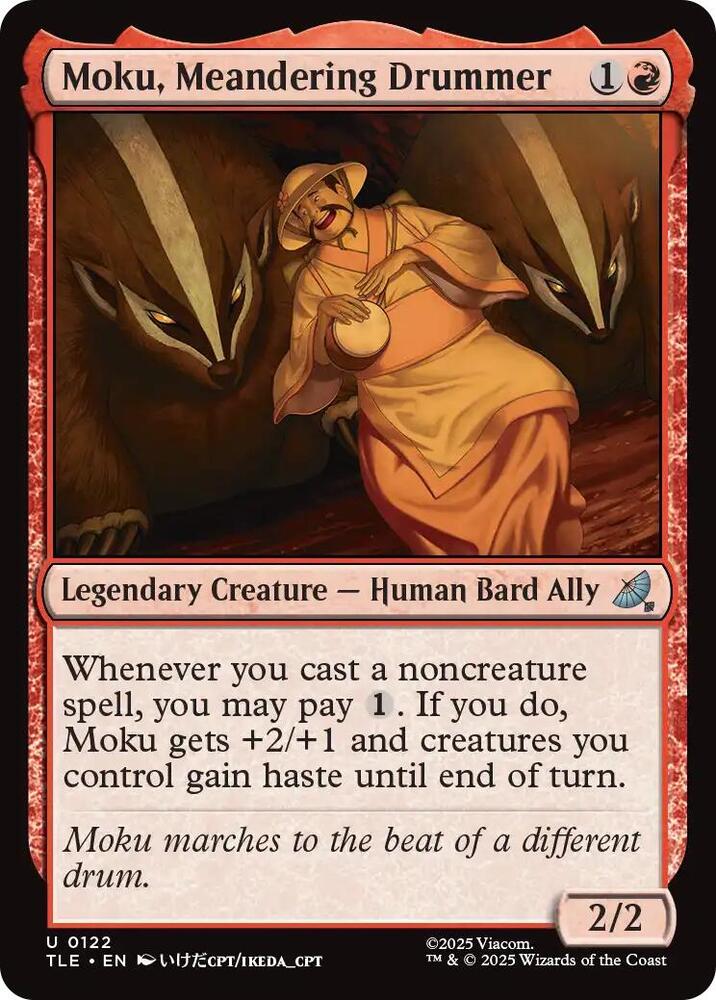 Moku, Meandering Drummer 122 card from Avatar: The Last Airbender: Eternal-Legal