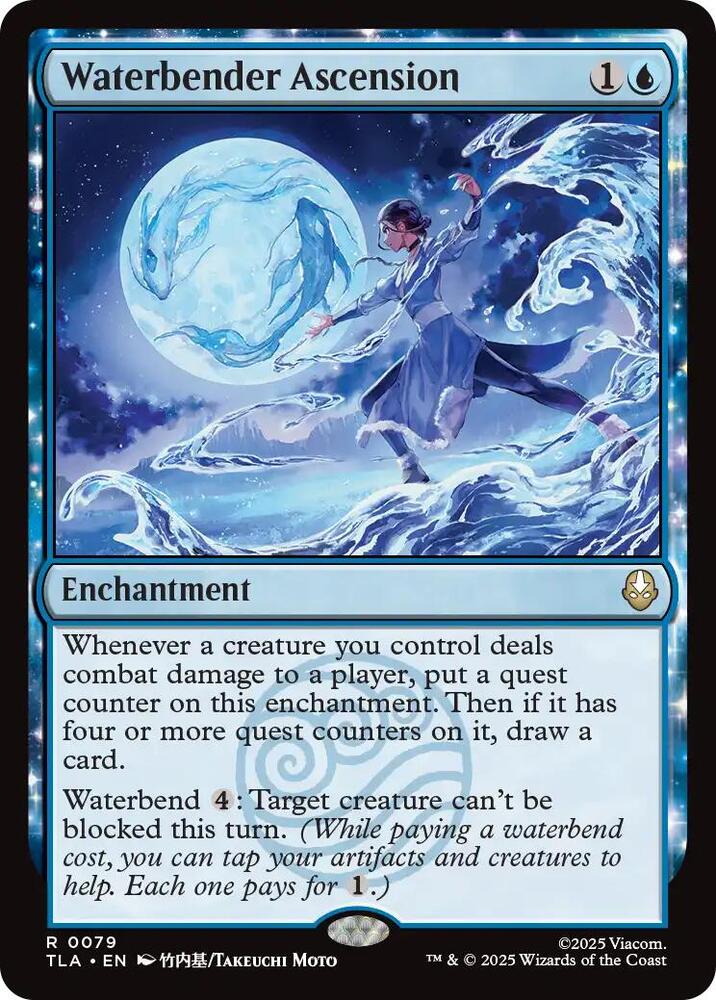 Waterbender Ascension 79 card from Avatar: The Last Airbender