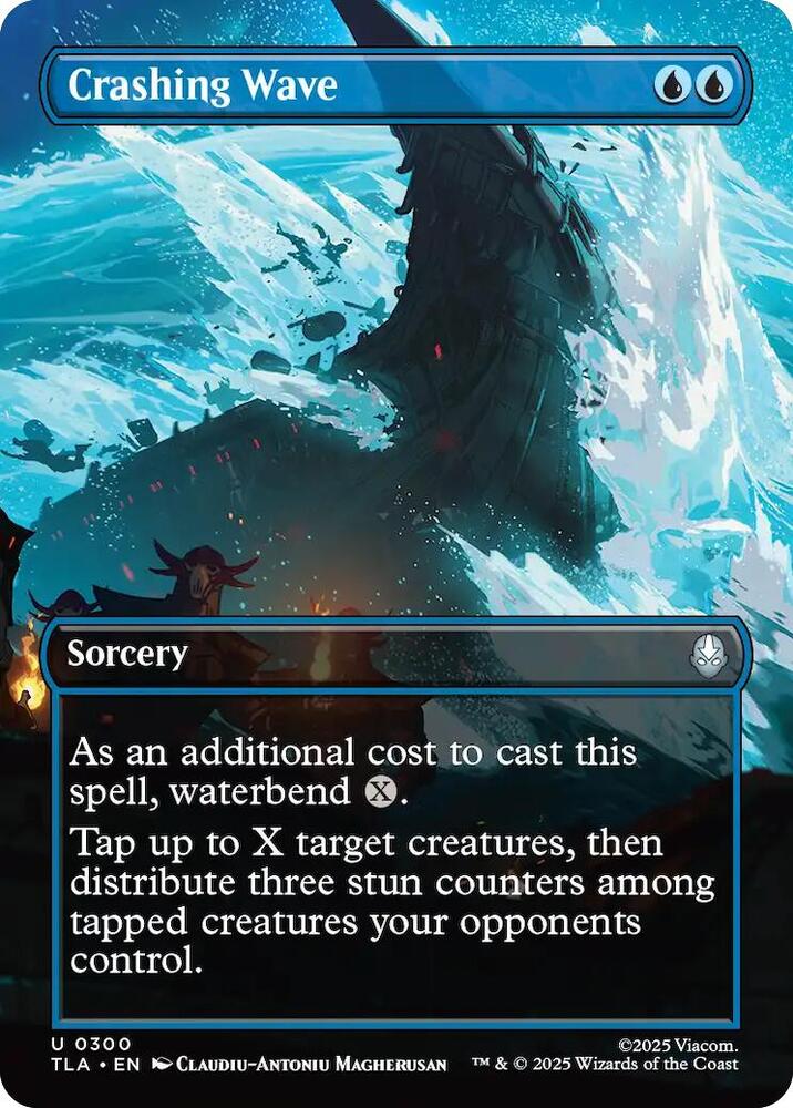 Crashing Wave (Borderless) 300 card from Avatar: The Last Airbender