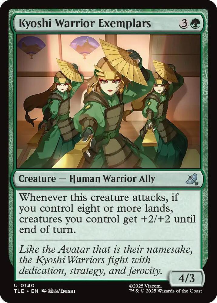 Kyoshi Warrior Exemplars 140 card from Avatar: The Last Airbender: Eternal-Legal