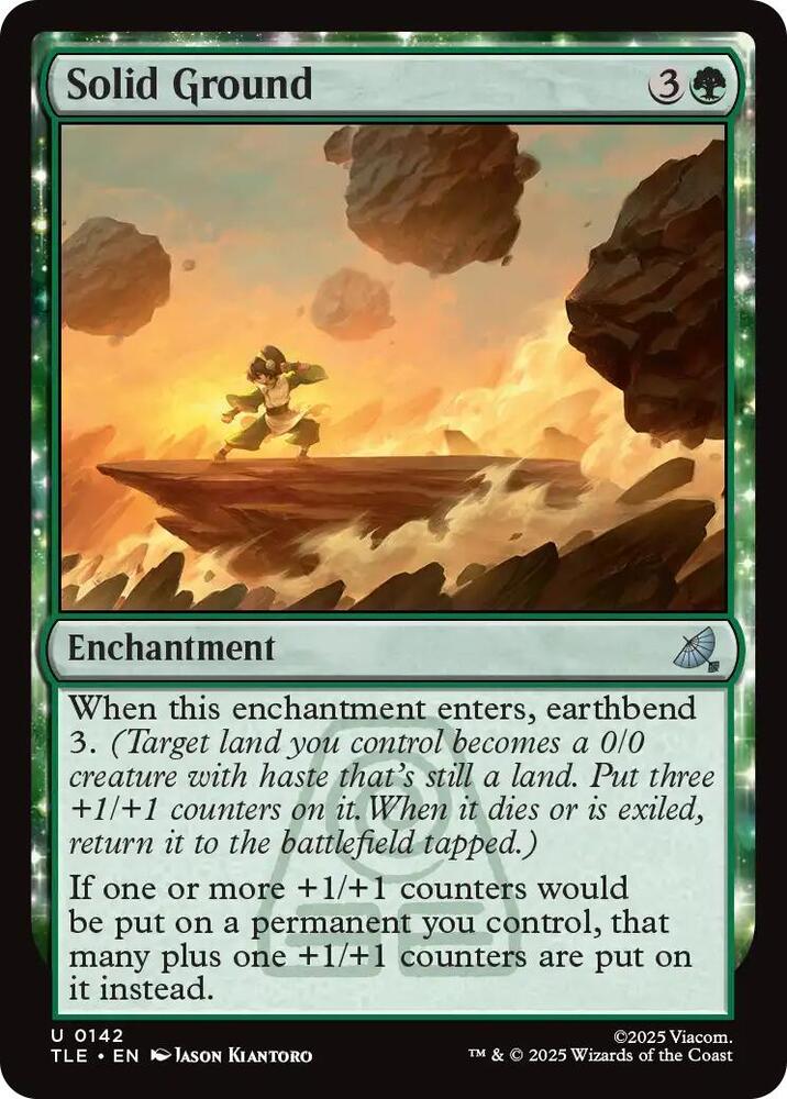 Solid Ground 142 card from Avatar: The Last Airbender: Eternal-Legal
