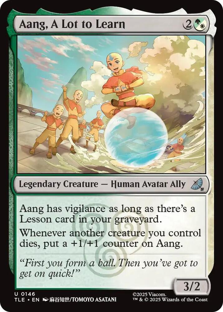 Aang, A Lot to Learn 146 card from Avatar: The Last Airbender: Eternal-Legal