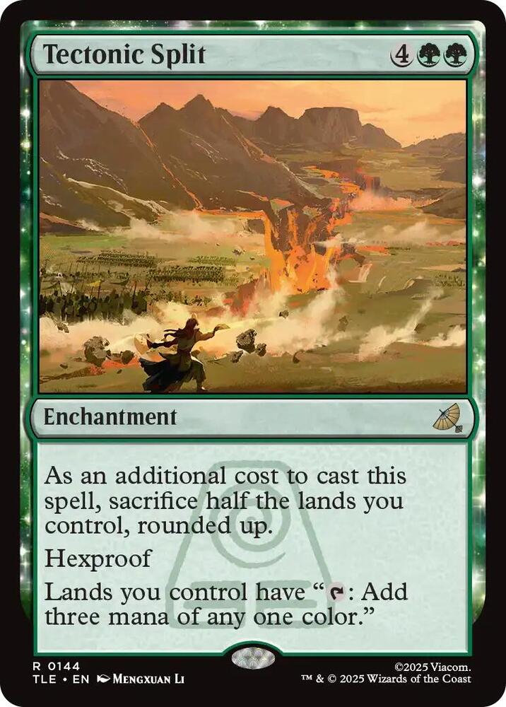 Tectonic Split 144 card from Avatar: The Last Airbender: Eternal-Legal