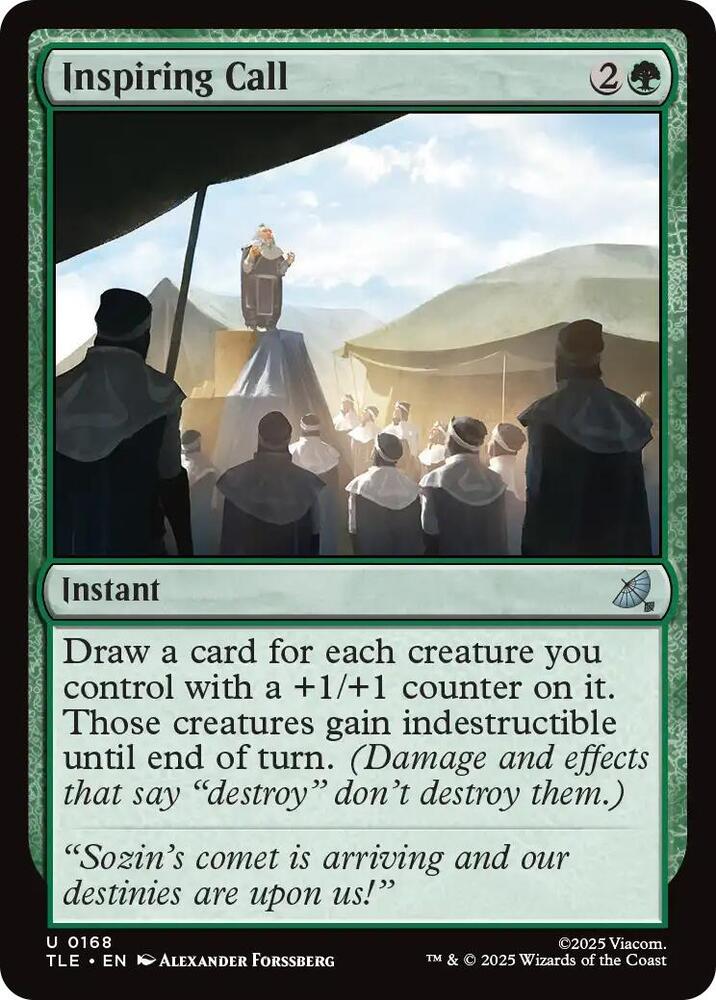 Inspiring Call 168 card from Avatar: The Last Airbender: Eternal-Legal