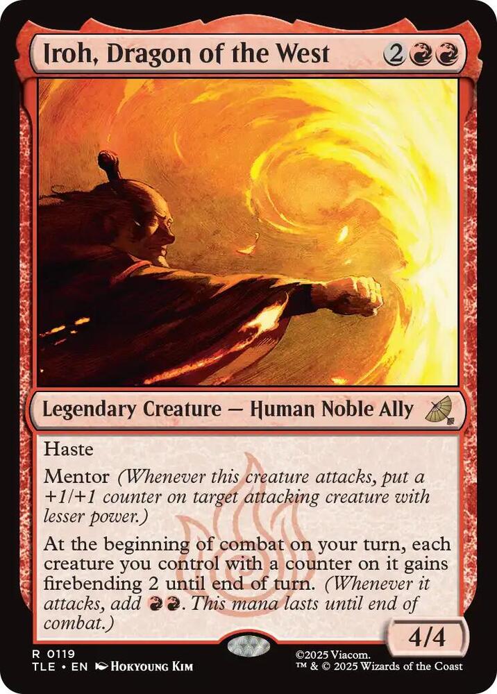 Iroh, Dragon of the West 119 card from Avatar: The Last Airbender: Eternal-Legal