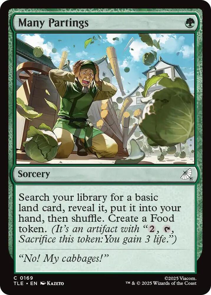 Many Partings 169 card from Avatar: The Last Airbender: Eternal-Legal