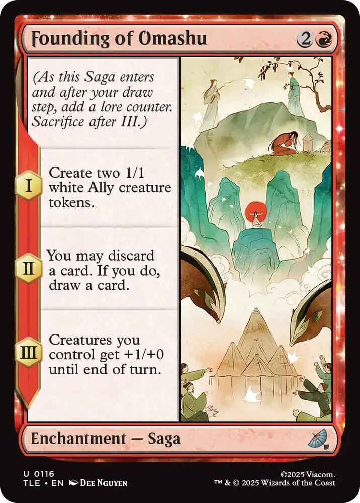 Founding of Omashu 116 card from Avatar: The Last Airbender: Eternal-Legal