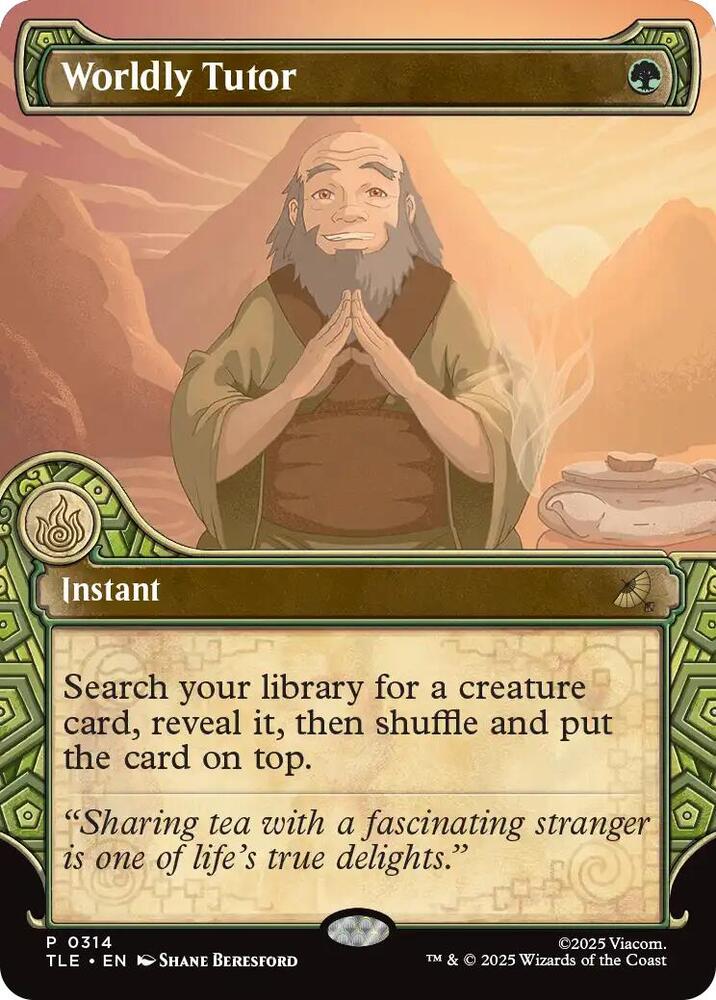 Worldly Tutor (Showcase) 314 card from Avatar: The Last Airbender: Eternal-Legal