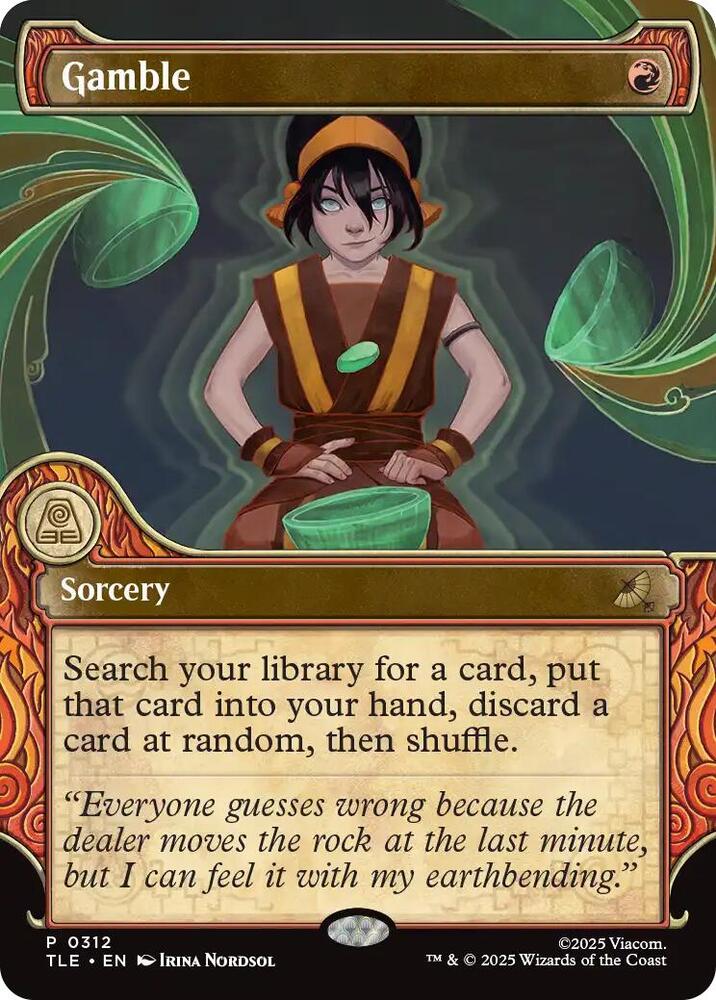 Gamble (Showcase) 312 card from Avatar: The Last Airbender: Eternal-Legal